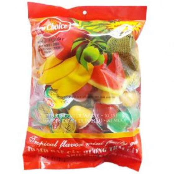 New Choice mini fruity gels tropical flavor – bag 1000g
