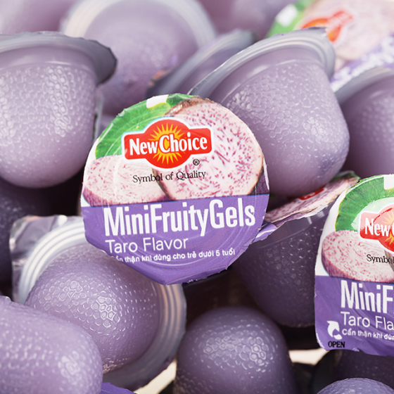 New Choice Taro flavor mini fruity gels - bag 500g